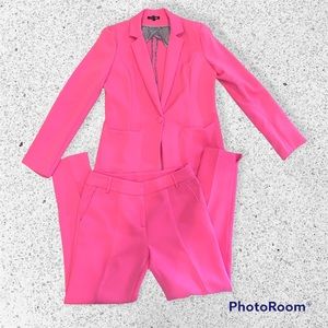 Fashion Nova Monochromatic Hot Pink Blazer & Pants Set Size M